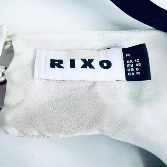 Rixo London Steph Crepe Midi Dress in Bright Floral Print Size Medium - Picture 15 of 16